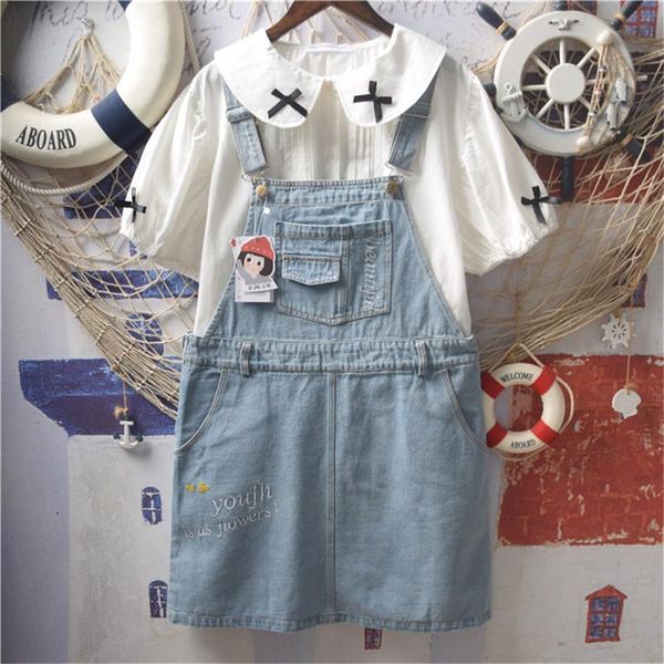 women's shorts harajuku kawaii womens girls cartoons printed overalls denim, White;black
women's shorts harajuku kawaii womens girls cartoons printed overalls denim, White;black