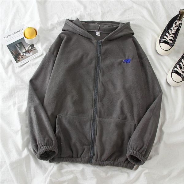 women's hoodies & sweatshirts 2021 spring hoodie korean winter fashion velvet and cute animal embroidery printing loose plush zipper s, Black
women's hoodies & sweatshirts 2021 spring hoodie korean winter fashion velvet and cute animal embroidery printing loose plush zipper s, Black