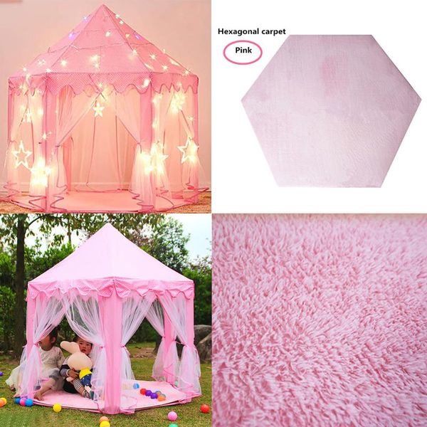 1p tent hexagon princess castle playhouse pad non-slip baby play mat plush mats kids play rug pad cushion blanket pink#g30
1p tent hexagon princess castle playhouse pad non-slip baby play mat plush mats kids play rug pad cushion blanket pink#g30