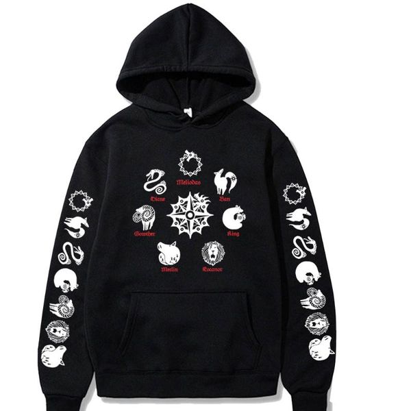 men's hoodies & sweatshirts 2021 anime the seven deadly sins printed hoodie sweatshirt long sleeve pullover casual, Black
men's hoodies & sweatshirts 2021 anime the seven deadly sins printed hoodie sweatshirt long sleeve pullover casual, Black