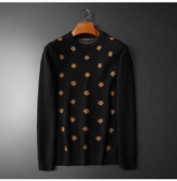 men's hoodies & sweatshirts novo homens de luxo inverno cavalheiro bordado abelhas malha casual camisolas pulôver asiático plug tamanho, Black
men's hoodies & sweatshirts novo homens de luxo inverno cavalheiro bordado abelhas malha casual camisolas pulôver asiático plug tamanho, Black