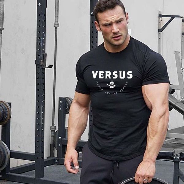 new muscle fitness brothers short sleeve t-shirt men's leisure sports running training top, White;black
new muscle fitness brothers short sleeve t-shirt men's leisure sports running training top, White;black