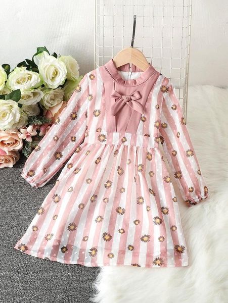 toddler girls swiss dot floral and striped print bow front belted dress she, Red;yellow
toddler girls swiss dot floral and striped print bow front belted dress she, Red;yellow