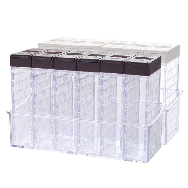 6pcs/set transparent kitchen spice rack seasoning box salt and pepper sprayer container kitchen spice storage bottle tools
6pcs/set transparent kitchen spice rack seasoning box salt and pepper sprayer container kitchen spice storage bottle tools