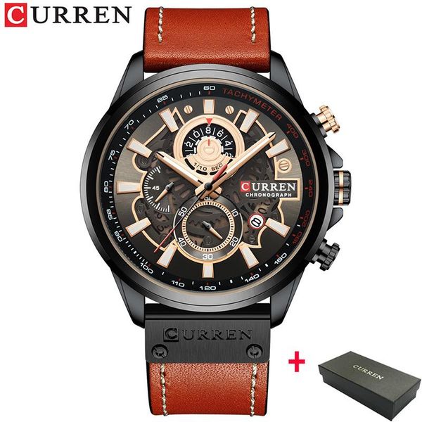 wristwatches brand curren luxury watch men date display leather creative quartz wrist watches relogio masculino gift for man, Slivery;brown
wristwatches brand curren luxury watch men date display leather creative quartz wrist watches relogio masculino gift for man, Slivery;brown