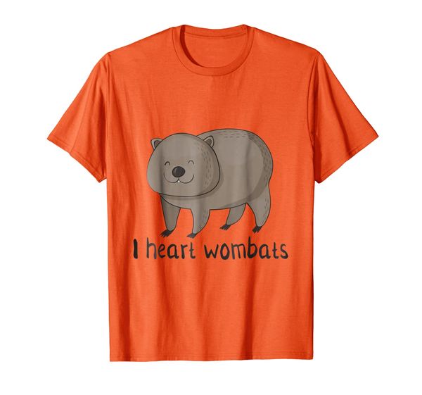 i love wombats cute wombat t-shirt, White;black