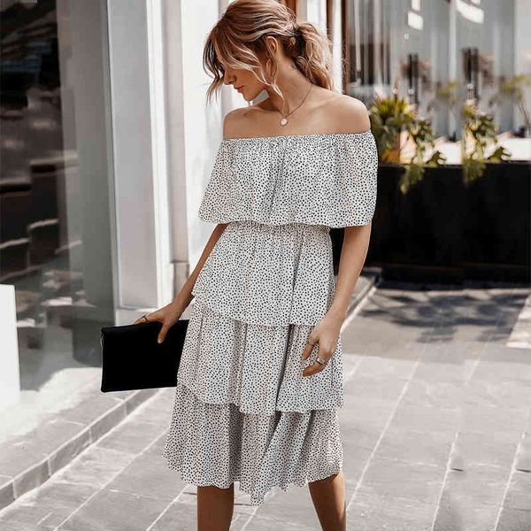 casual dresses summer women slash neck off shoulder cake sweet dot print ruffles high waist holiday beach midi dress female w93u, Black;gray
casual dresses summer women slash neck off shoulder cake sweet dot print ruffles high waist holiday beach midi dress female w93u, Black;gray