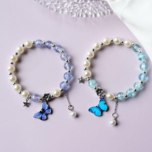 charm bracelets popcorn crystal blue butterfly series of manual accessories wholesale #yxs39, Golden;silver
charm bracelets popcorn crystal blue butterfly series of manual accessories wholesale #yxs39, Golden;silver