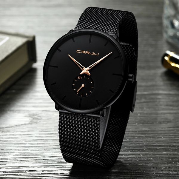 2021 brand fashion mens quartz watch crrju luxury watches men casual slim mesh steel waterproof sport wristwatch relogio masculino orologio, Slivery;brown
2021 brand fashion mens quartz watch crrju luxury watches men casual slim mesh steel waterproof sport wristwatch relogio masculino orologio, Slivery;brown