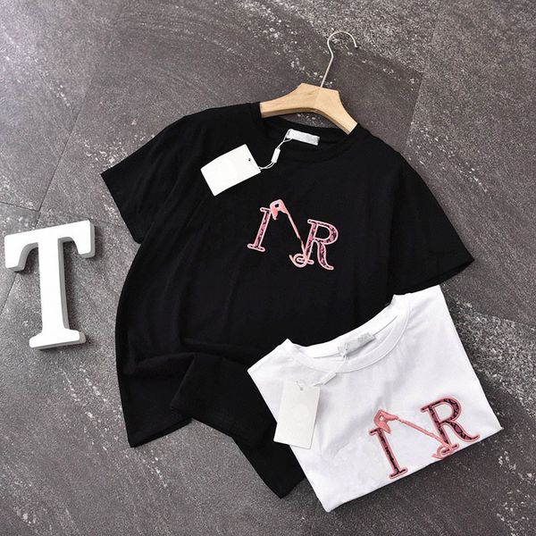 luxury design summer wind heavy industry pin embroidery black and white women's simple casual loose t-shirt
luxury design summer wind heavy industry pin embroidery black and white women's simple casual loose t-shirt