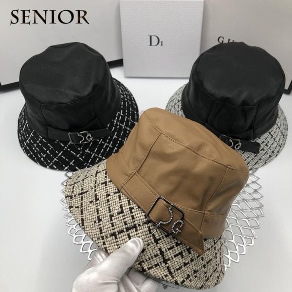 wide brim hats autumn japanese leather flat women's bucket hat with rhinestone letters casual women shopping high-quality, Blue;gray
wide brim hats autumn japanese leather flat women's bucket hat with rhinestone letters casual women shopping high-quality, Blue;gray