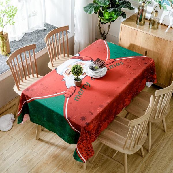 table cloth european festival decor tablecloth cute santa claus pattern christmas coth dustproof 100% polyester cotton cover
table cloth european festival decor tablecloth cute santa claus pattern christmas coth dustproof 100% polyester cotton cover