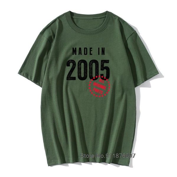 men's t-shirts t shirt made in 2005 birthday cotton short sleeve novelty o-neck funny t-shirt present cool graphic fashion vintage, White;black
men's t-shirts t shirt made in 2005 birthday cotton short sleeve novelty o-neck funny t-shirt present cool graphic fashion vintage, White;black