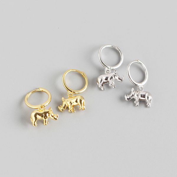 yhe0159 popular s925 silver geometric animal stereo rhinoceros earrings ear buckle chaoren earrings, Golden
yhe0159 popular s925 silver geometric animal stereo rhinoceros earrings ear buckle chaoren earrings, Golden