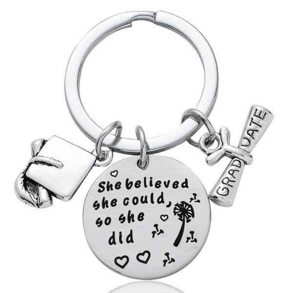 keychains 12pc wholesale graduation key ring she believed could so did graduate chain ceremony memorial gift stainless steel, Silver
keychains 12pc wholesale graduation key ring she believed could so did graduate chain ceremony memorial gift stainless steel, Silver