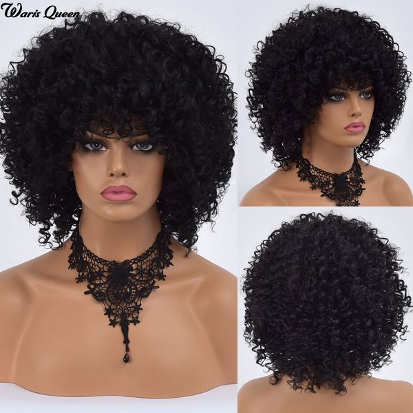 black natural short hair with bangs afro kinky curly wig synthetic wigs for black women fiber heat resistant female wigs
black natural short hair with bangs afro kinky curly wig synthetic wigs for black women fiber heat resistant female wigs