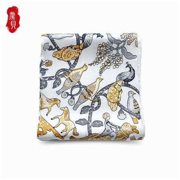 elegant white 100% real silk satin women scarf printed with animals foulard femme square head scarfs bandana shawl gift for lady 210928, Blue;gray
elegant white 100% real silk satin women scarf printed with animals foulard femme square head scarfs bandana shawl gift for lady 210928, Blue;gray