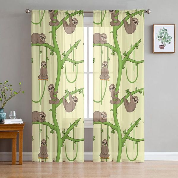 curtain & drapes cartoon animal sloth green branch sheer curtains for living room bedroom kitchen chiffon tulle home el coffee decor
curtain & drapes cartoon animal sloth green branch sheer curtains for living room bedroom kitchen chiffon tulle home el coffee decor