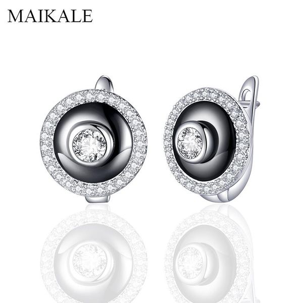 stud maikale delicate small porcelain round earrings surround cubic zirconia for women jewelry gift brincos, Golden;silver
stud maikale delicate small porcelain round earrings surround cubic zirconia for women jewelry gift brincos, Golden;silver