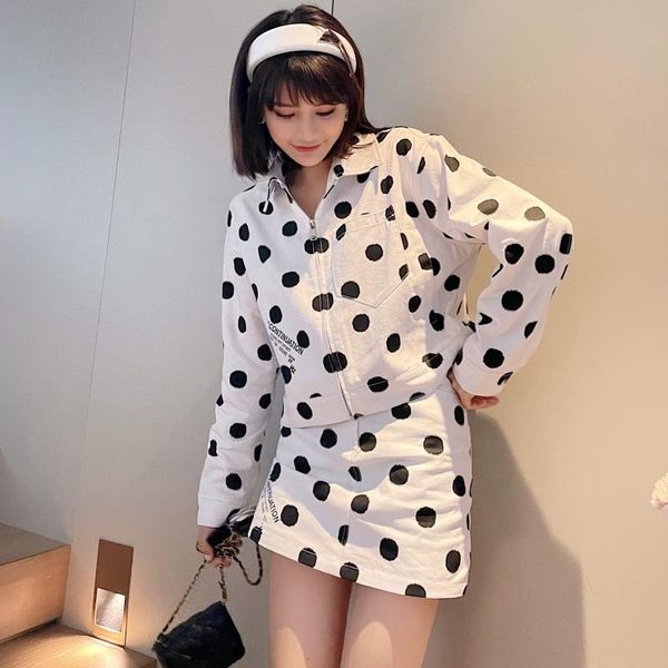 women's jackets 2021 summer style polka dot denim jacket fashion high street lapel short print black and white casual, Black;brown
women's jackets 2021 summer style polka dot denim jacket fashion high street lapel short print black and white casual, Black;brown