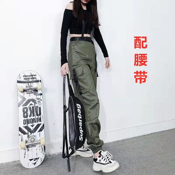 pants overalls female loose students autumn handsome korean version high waist slim straight tube legged casual pants, Black;white
pants overalls female loose students autumn handsome korean version high waist slim straight tube legged casual pants, Black;white
