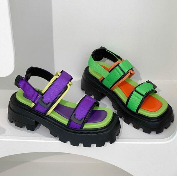 sandals women's platform summer fashion mix color square toe thick bottom shoes woman non slip chunky sandalias female, Black
sandals women's platform summer fashion mix color square toe thick bottom shoes woman non slip chunky sandalias female, Black