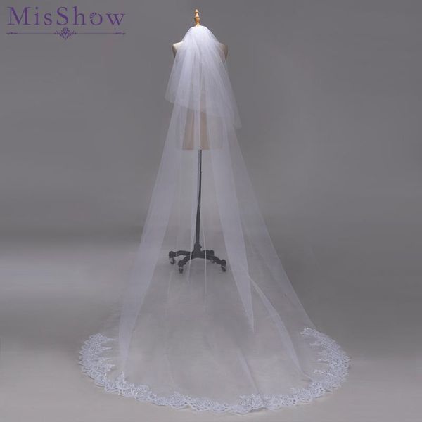 bridal veils 3m two layer lace edge with sequins white ivory cathedral wedding veil long accessories veu de noiva, Black
bridal veils 3m two layer lace edge with sequins white ivory cathedral wedding veil long accessories veu de noiva, Black