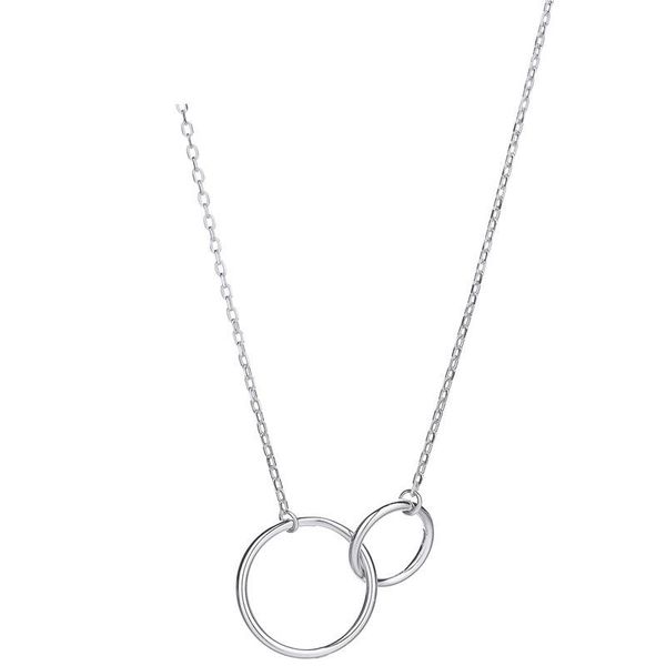 chains 925 sterling silver necklace pendant for women personalized double round buckle jewelry
chains 925 sterling silver necklace pendant for women personalized double round buckle jewelry