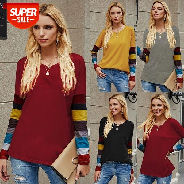 academic round neck long sleeve striped t-shirt for women's autumn winter 2020 new fashion casual loose splicing pullover #jx6o, White
academic round neck long sleeve striped t-shirt for women's autumn winter 2020 new fashion casual loose splicing pullover #jx6o, White