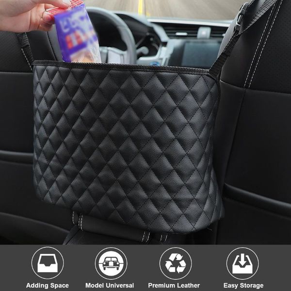 car organizer luxury leather storage bag rear seat back hanging nets pocket trunk auto stowing tidying interior accessories
car organizer luxury leather storage bag rear seat back hanging nets pocket trunk auto stowing tidying interior accessories