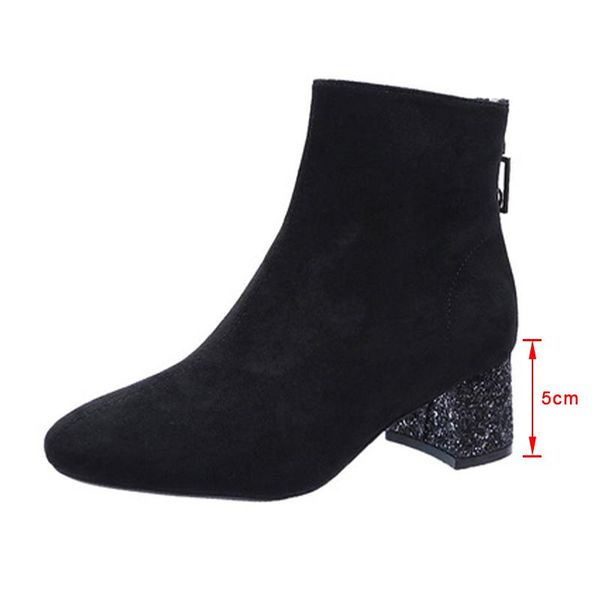 boots woman shoes decorations female boot women office ankle solid ladies short pointed toe zipper square heels, Black
boots woman shoes decorations female boot women office ankle solid ladies short pointed toe zipper square heels, Black