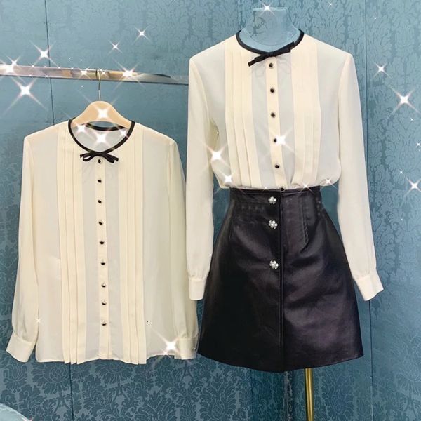 new brand designers women 2021 korean fashion elegant bow long sleeve white chiffon blouses womens cdzv, Black
new brand designers women 2021 korean fashion elegant bow long sleeve white chiffon blouses womens cdzv, Black