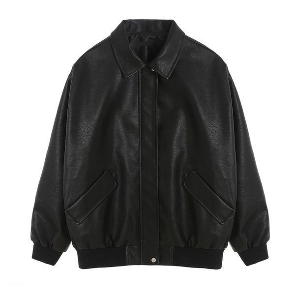 2021 new spring coat women faux leather jacket biker red white coat turndown collar pu motorcycle jackets loose streetwear outerwear, Black;brown
2021 new spring coat women faux leather jacket biker red white coat turndown collar pu motorcycle jackets loose streetwear outerwear, Black;brown