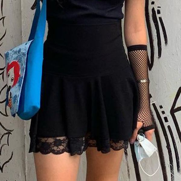 gothic black womens a-line skirt y2k fashion lace patchwork female mini skirt 2021 streetwear e girl party 90s outfits
gothic black womens a-line skirt y2k fashion lace patchwork female mini skirt 2021 streetwear e girl party 90s outfits