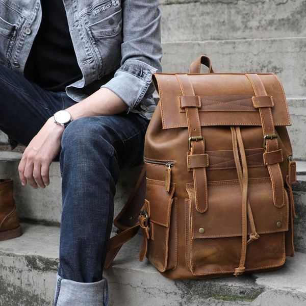 luufan big capacity mens backpack crazy horse genuine leather 15.6 inch lapmultifunction school daypack male travel backpack
luufan big capacity mens backpack crazy horse genuine leather 15.6 inch lapmultifunction school daypack male travel backpack