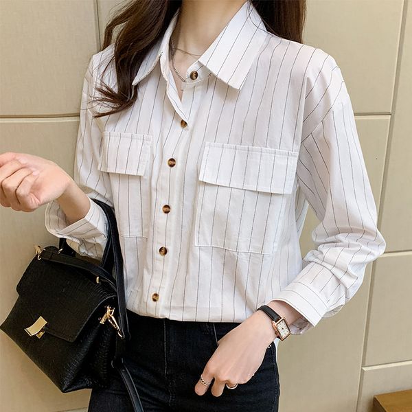 women's shirts and women's shirts striped lapels pocket long sleeve shirt loose plus size pcby, Black
women's shirts and women's shirts striped lapels pocket long sleeve shirt loose plus size pcby, Black