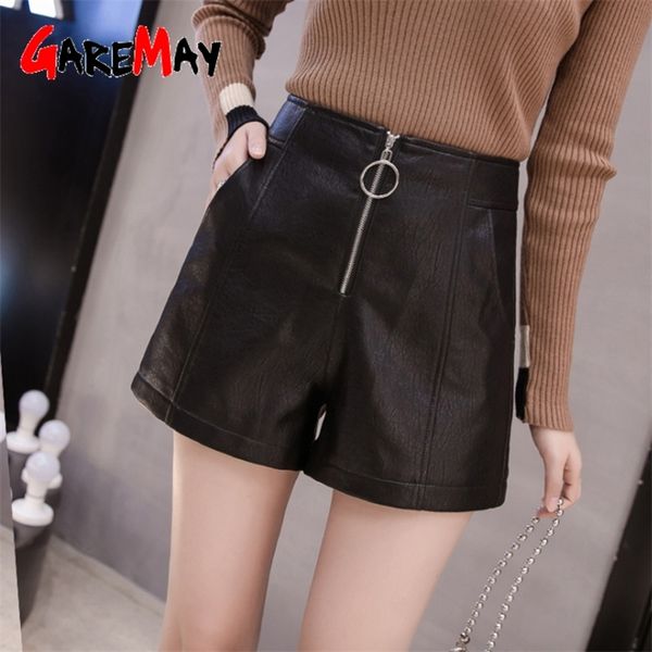 garemay autumn winter women's leather shorts women black high waist korean style plus size pu female shorts for women 210306, White;black
garemay autumn winter women's leather shorts women black high waist korean style plus size pu female shorts for women 210306, White;black