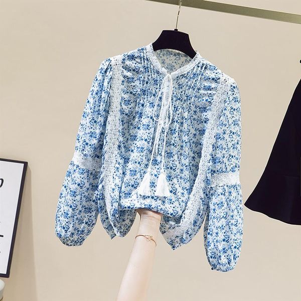 women's blouses & shirts vanovich french blue floral design casual shirt 2021 autumn long sleeve blouse women girls, White
women's blouses & shirts vanovich french blue floral design casual shirt 2021 autumn long sleeve blouse women girls, White