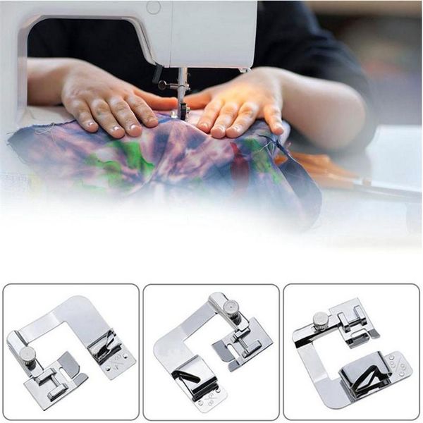 domestic sewing machine foot presser rolled hem feet selvage crimping presser household sewing machine accessories, Black
domestic sewing machine foot presser rolled hem feet selvage crimping presser household sewing machine accessories, Black