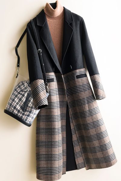 2021 women sleeve overcoat ladies autumn winter the new fashion 100% merino wool long jacket coats thick warm cardigan t9x8, Black
2021 women sleeve overcoat ladies autumn winter the new fashion 100% merino wool long jacket coats thick warm cardigan t9x8, Black