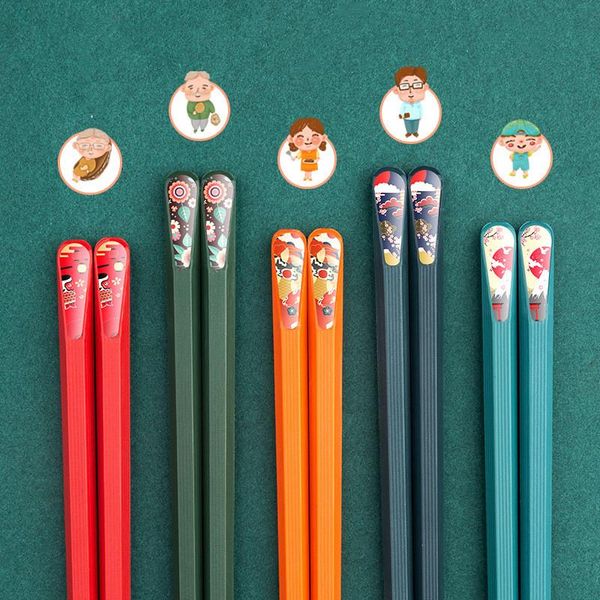 chopsticks japanese-style alloy with pointed anti-slip sushi household one pair colorful for person
chopsticks japanese-style alloy with pointed anti-slip sushi household one pair colorful for person
