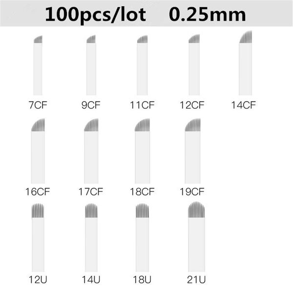 100pcs/box microblading needles tattoo permanent needles for eyebrow embroidery pen pernement makeup eyebrow tattoo supplies
100pcs/box microblading needles tattoo permanent needles for eyebrow embroidery pen pernement makeup eyebrow tattoo supplies