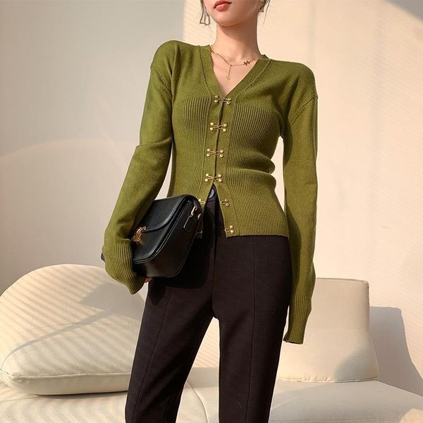 women's knits & tees spring v neck long sleeve pull femme slim waist office lady solid women clothing elegant fashion korean woman swe, White
women's knits & tees spring v neck long sleeve pull femme slim waist office lady solid women clothing elegant fashion korean woman swe, White
