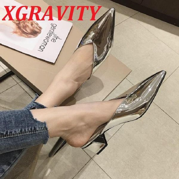 slippers xgravity fashion summer shoes elegant comfortable mules female v cut design pointed toe footwear ladies b335, Black
slippers xgravity fashion summer shoes elegant comfortable mules female v cut design pointed toe footwear ladies b335, Black