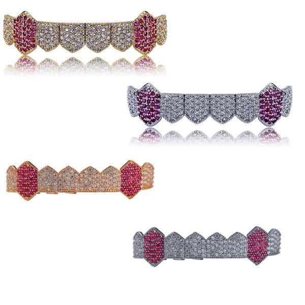 selling hip hops rap nightclub accessories teeth grillz micro-inlaid zircon single row 8 tooth decorative gold braces, Black
selling hip hops rap nightclub accessories teeth grillz micro-inlaid zircon single row 8 tooth decorative gold braces, Black