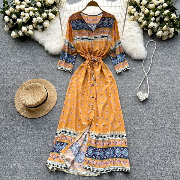 casual dresses bohemian folk style printed vestidos women's autumn vacation travel shoot embroidered split over the knee midi dress kk1, Black;gray
casual dresses bohemian folk style printed vestidos women's autumn vacation travel shoot embroidered split over the knee midi dress kk1, Black;gray