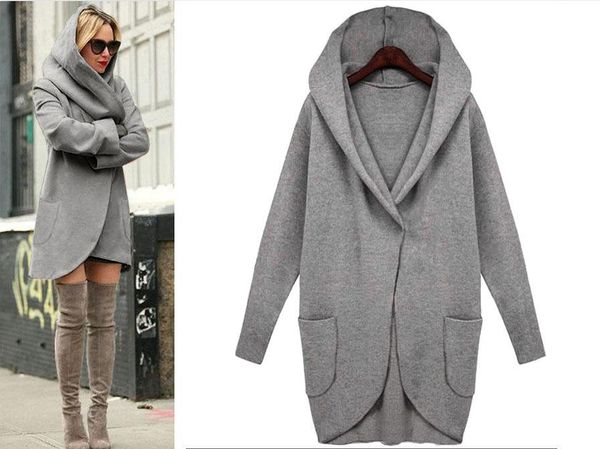 women's wool & blends zoulv spring hoodie one button simple cardigan long sleeve loose big hat sweater leisure fashion girl warm tyle c, Black
women's wool & blends zoulv spring hoodie one button simple cardigan long sleeve loose big hat sweater leisure fashion girl warm tyle c, Black