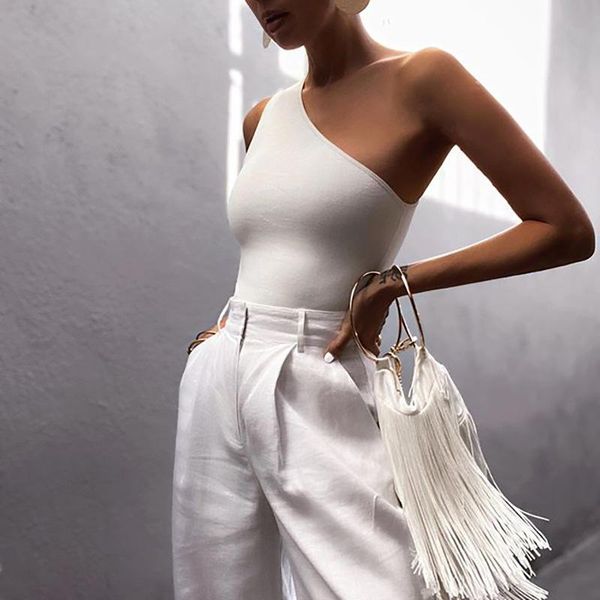 women's tanks & camis summer tank one-shoulder vest women sports tees ol casual t-shirts lady fashion holiday wear party pub night, White
women's tanks & camis summer tank one-shoulder vest women sports tees ol casual t-shirts lady fashion holiday wear party pub night, White