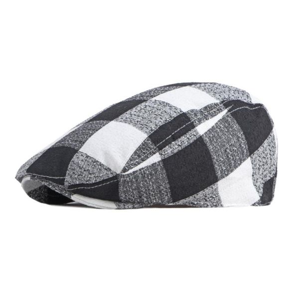 berets men's beret retro lattice gatsby pointed sboy women's hat spring and summer breathable thin flat cap, Blue;gray
berets men's beret retro lattice gatsby pointed sboy women's hat spring and summer breathable thin flat cap, Blue;gray