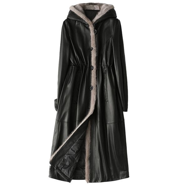 plus size 100% sheep skin 2020 genuine leather jacket mink fur hooded down coat thicken winter fashion coat real fur collar, Tan;black
plus size 100% sheep skin 2020 genuine leather jacket mink fur hooded down coat thicken winter fashion coat real fur collar, Tan;black
